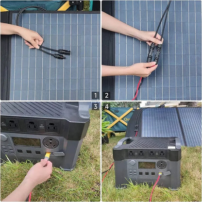 6m/20FT 3m/10FT 12AWG Solar Panel Connector to XT60 Cable for ALLPOWERS Ecoflow River Delta Anker Bluetti Solar Generators