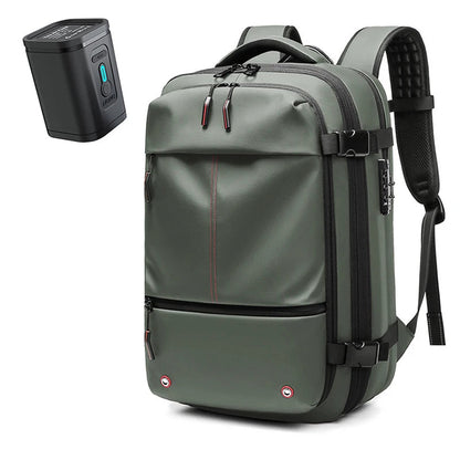 Travel Men 17 inch Laptop Backpack vacuum compression Backpack Business Large Capacity school Backpack expand outdoor backpack Open Cut Off-Grid