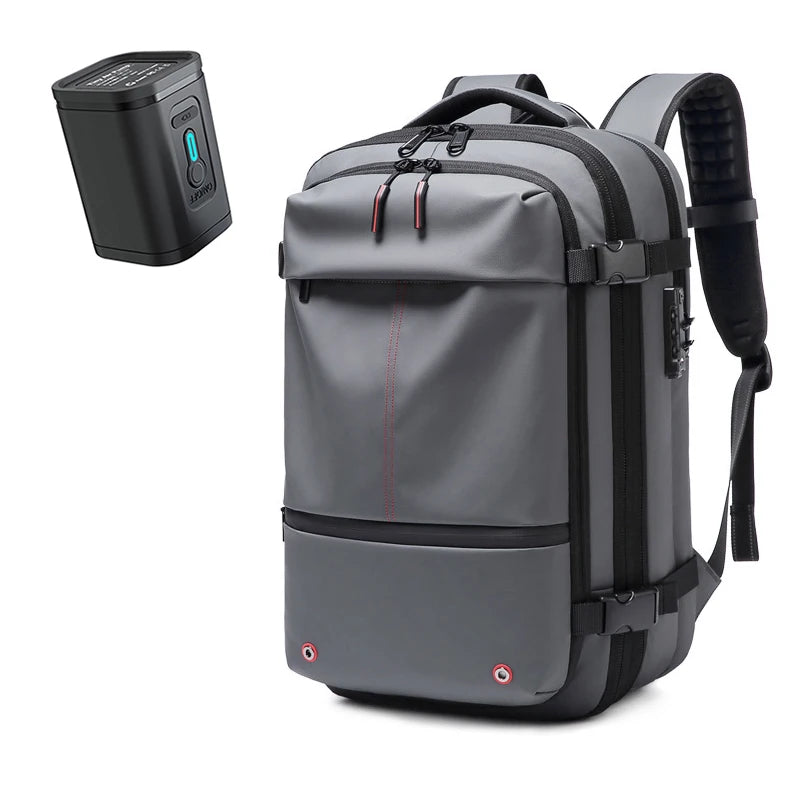 Travel Men 17 inch Laptop Backpack vacuum compression Backpack Business Large Capacity school Backpack expand outdoor backpack Open Cut Off-Grid