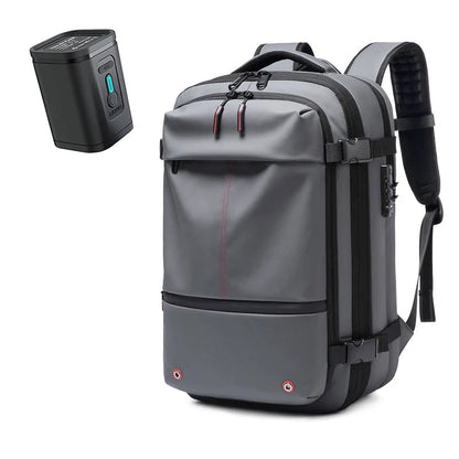 Travel Men 17 inch Laptop Backpack vacuum compression Backpack Business Large Capacity school Backpack expand outdoor backpack Open Cut Off-Grid