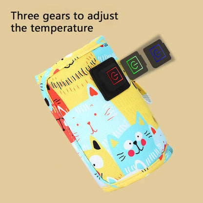USB Milk Water Warmer, Travel Stroller Insulated Bag, Nursing Bottle Heater, Portable Bottle Feeding Warmer, Christmas, Hallowee Open Cut Off-Grid