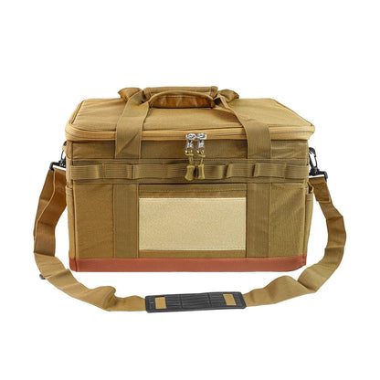 Large Zipper Camping Bag Anti-crash Stove Cookware Carrying Bag Multifunctional Durable Camping Accessories Storage Organizer Open Cut Off-Grid