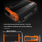 FCHAO 6000W Pure Sine Wave Inverter, 12/24/48V to 220V Converter, AU Socket, LCD Display & Remote Control,for Home, Camping, RV
