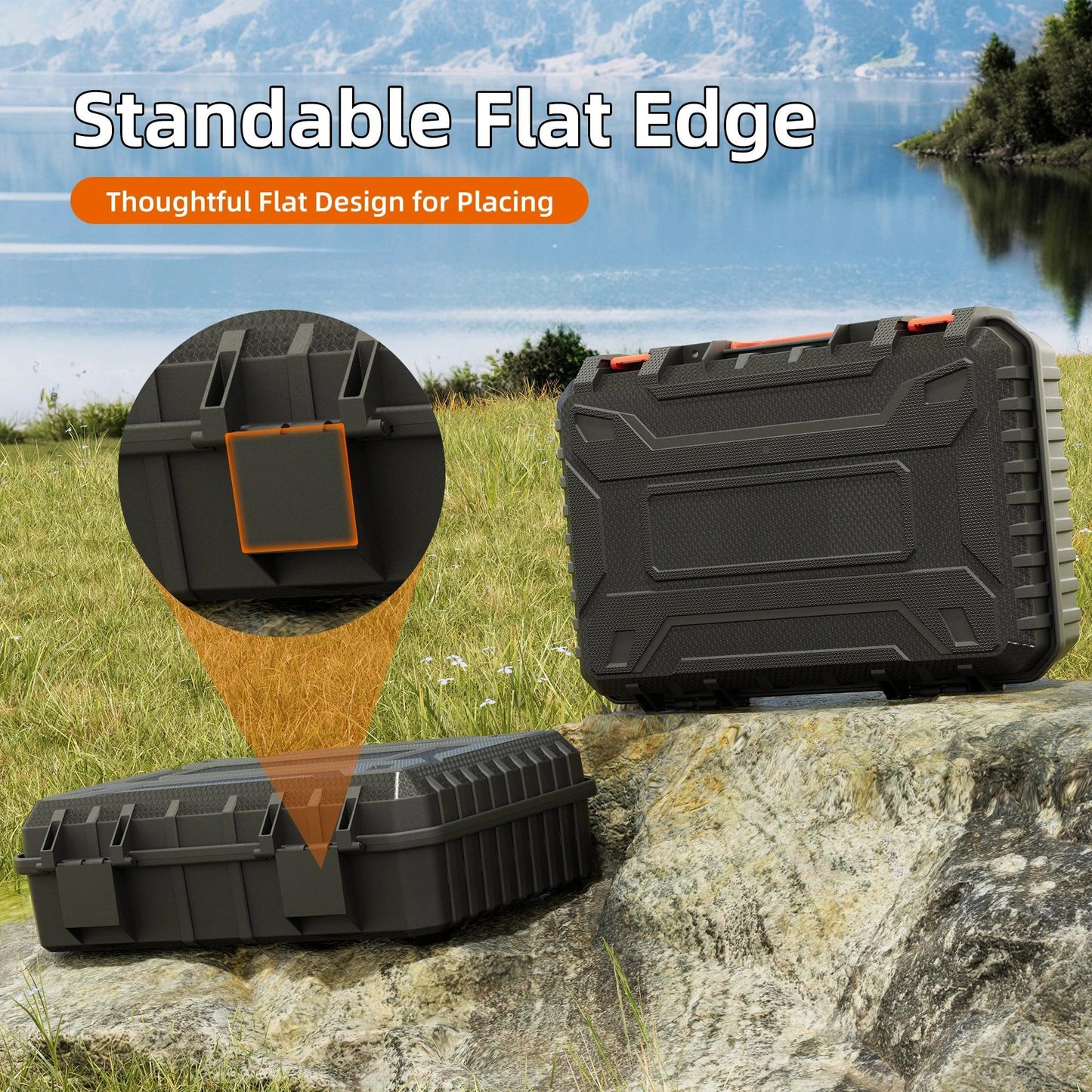 Starlink Mini Case Hard Waterproof Travel Case for Mini Starlink with Molded Foam for Mini Accessories Standable Storage Bag