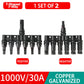 PV connector Y/T type 2/3/4/5/6/7 Way parallel connection solar panel system waterprrof connector Branch Solar Cell Connect Plug