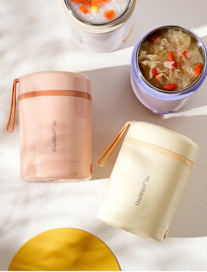 600ML USB Electric Heating Lunch Box Portable Picnic Milk Drink  Food Heater Stainless Steel Food Warmer Container 5V 12V 24V Open Cut Off-Grid