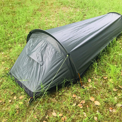 Backpacking Tent Outdoor Hiking Camping Sleeping Bag Tent Waterproof Lightweight Single Person Tent Open Cut Off-Grid