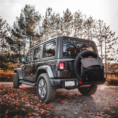 Black Khaki Large Capacity Outdoors Spare Tire Tool Storage Bag Trash Bag SUV Trunk Organizer for Outdoor Off-Road Recovery Gear Open Cut Off-Grid