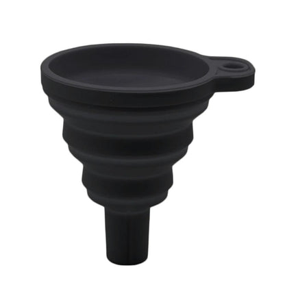 Engine Funnel Car Universal Silicone Liquid Funnel Washer Fluid Change Foldable Portable Auto Engine Oil Petrol Change Funnel Open Cut Off-Grid