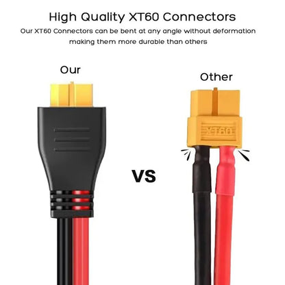 6m/20FT 3m/10FT 12AWG Solar Panel Connector to XT60 Cable for ALLPOWERS Ecoflow River Delta Anker Bluetti Solar Generators