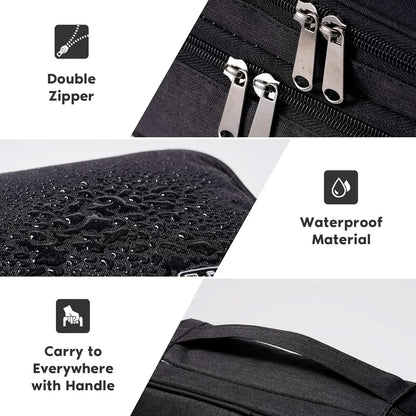 Cable Storage Bag Waterproof Digital Electronic Organizer Portable USB Data Line Charger Plug Storage Bag Travel Cable Organizer Open Cut Off-Grid
