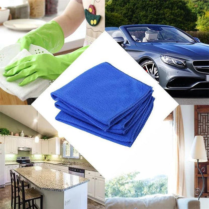 1-20Pcs Microfiber Towels Car Wash Drying Cloth Towel Household Cleaning Cloths Auto Detailing Polishing Cloth Home Clean Tools Open Cut Off-Grid