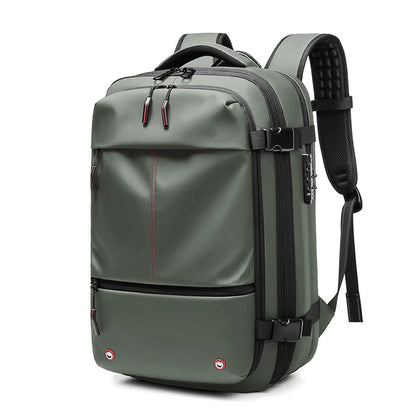 Travel Men 17 inch Laptop Backpack vacuum compression Backpack Business Large Capacity school Backpack expand outdoor backpack Open Cut Off-Grid