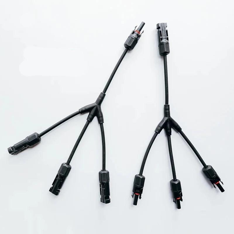 PV connector Y/T type 2/3/4/5/6/7 Way parallel connection solar panel system waterprrof connector Branch Solar Cell Connect Plug