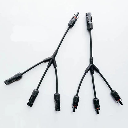 PV connector Y/T type 2/3/4/5/6/7 Way parallel connection solar panel system waterprrof connector Branch Solar Cell Connect Plug Open Cut Off-Grid