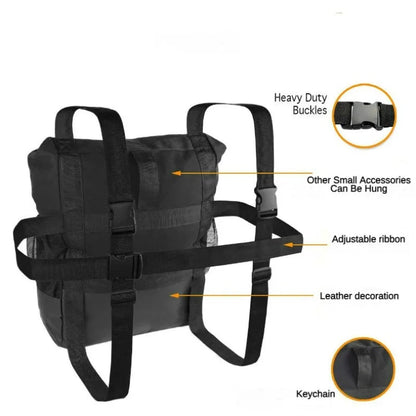 Car Spare Tire Garbage Bag Tool Storage Bag Spare Tire Hanging Bag Desert Off-road Spare Tire Storage Bag for Trucks and SUVs Open Cut Off-Grid