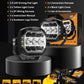 AUXBEAM LED Driving Lights 3/5 inch Work Light Pods Combo Beam Offroad LED Spotlights WITH WHITE DRL&AMBER TURN SIGNAL LIGHT