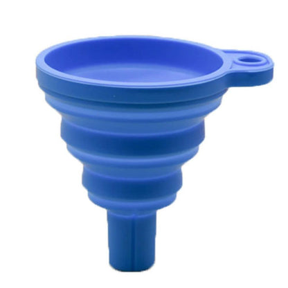 Engine Funnel Car Universal Silicone Liquid Funnel Washer Fluid Change Foldable Portable Auto Engine Oil Petrol Change Funnel Open Cut Off-Grid
