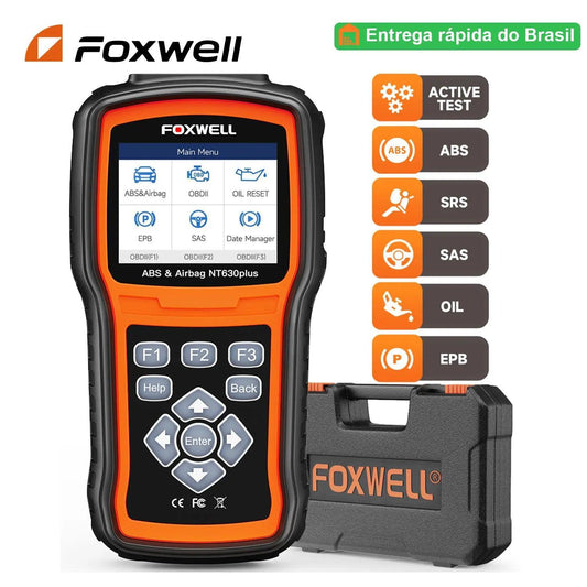 Foxwell NT630 Plus OBD2 Automotive Scanner Engine ABS SRS EPB OIL SAS Calibration Code Reader ODB OBD2 Auto Car Diagnostic Tool