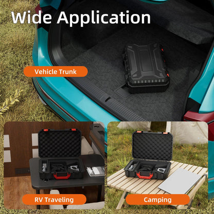 Starlink Mini Case Hard Waterproof Travel Case for Mini Starlink with Molded Foam for Mini Accessories Standable Storage Bag