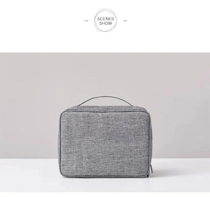 Cable Storage Bag Waterproof Digital Electronic Organizer Portable USB Data Line Charger Plug Storage Bag Travel Cable Organizer Open Cut Off-Grid