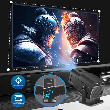 Magcubic Android 11 390ANSI HY320 Projector 4K Native 1080P Dual Wifi6 BT5.0 Cinema Outdoor Portable Projetor Upgrated HY300 Open Cut Off-Grid