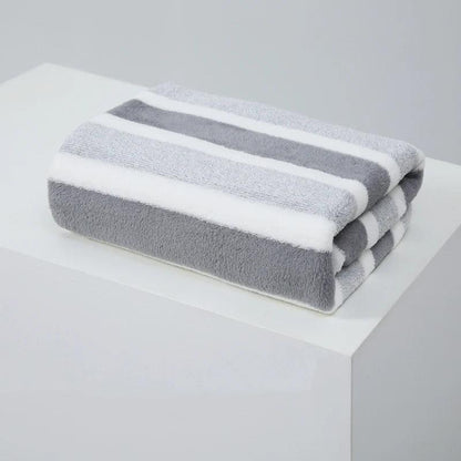 1 Pc Thickened Absorbent Bath Towel Soft Face Towel Open Cut Off-Grid