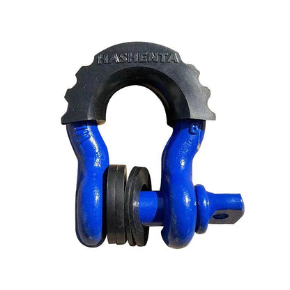 Anti-Rust Bow Shackle 5/8" D-Ring Shackle 42,990lbs Break Strength with Isolator &Washers Kit for Jeep Off-Road Vehicle Recovery Open Cut Off-Grid