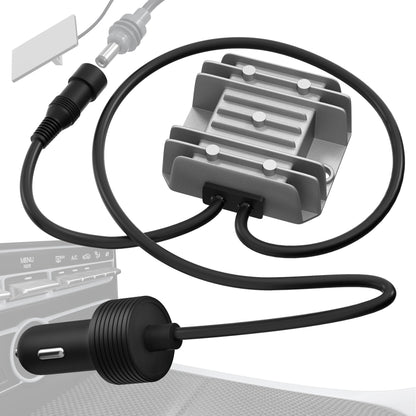 Starlink Mini Cable Car Adapter with Step Up Converter 12V Power Cable with Cigarette Lighter Plug 10-28V to 30V 3.5A Conversion Open Cut Off-Grid