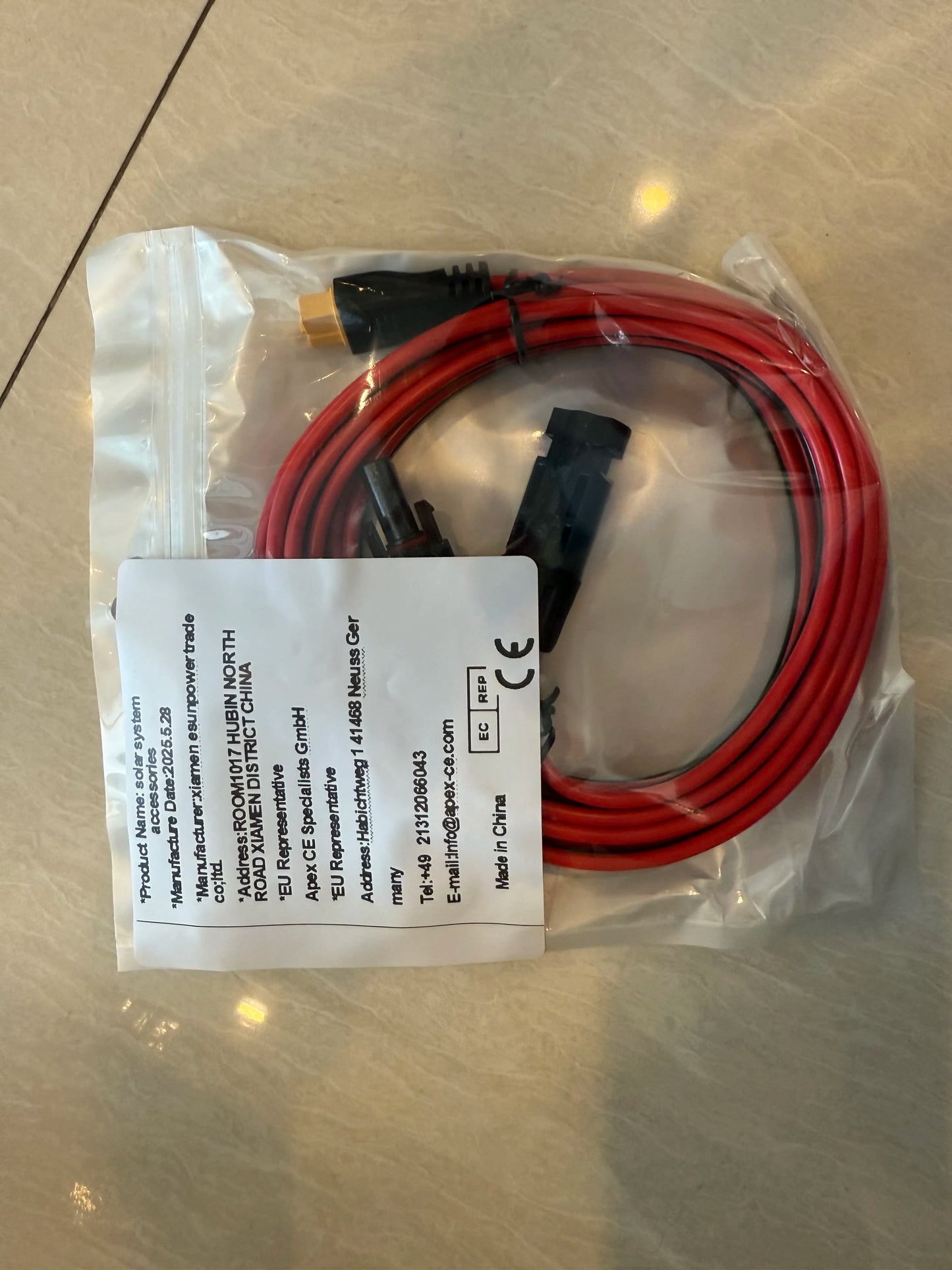 6m/20FT 3m/10FT 12AWG Solar Panel Connector to XT60 Cable for ALLPOWERS Ecoflow River Delta Anker Bluetti Solar Generators