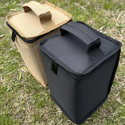 Fuel Tank Bag Impact resistant Storage Bag Portable Camping Lantern Gas Tank Storage Bag with Soft Lining for Outdoor Open Cut Off-Grid