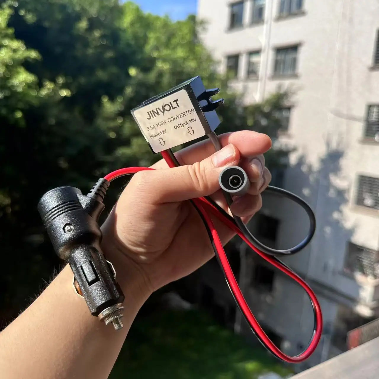 Starlink Mini 12V Car Adapter Step-Up To 30V 3.5A DC Output is suitable for Vehicle/RV Starlink Power Supply Converter Open Cut Off-Grid