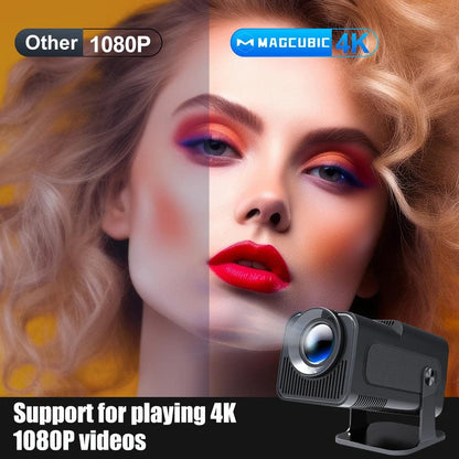 Magcubic Android 11 390ANSI HY320 Projector 4K Native 1080P Dual Wifi6 BT5.0 Cinema Outdoor Portable Projetor Upgrated HY300 Open Cut Off-Grid