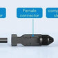 Y&H 2 Pairs Male＆Female Waterproof Plug PV Cable Connector for Solar Inverter Panels PV Systems and Wire Connection