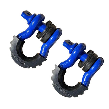 Anti-Rust Bow Shackle 5/8" D-Ring Shackle 42,990lbs Break Strength with Isolator &Washers Kit for Jeep Off-Road Vehicle Recovery Open Cut Off-Grid