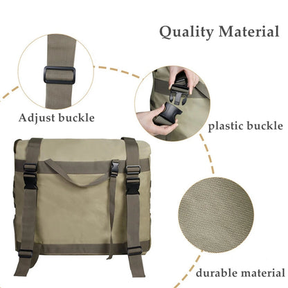 Black Khaki Large Capacity Outdoors Spare Tire Tool Storage Bag Trash Bag SUV Trunk Organizer for Outdoor Off-Road Recovery Gear Open Cut Off-Grid