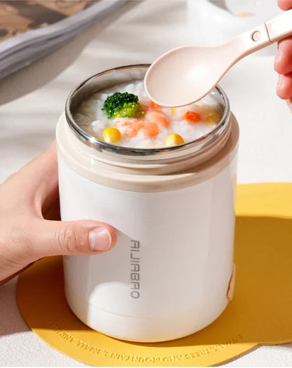 600ML USB Electric Heating Lunch Box Portable Picnic Milk Drink  Food Heater Stainless Steel Food Warmer Container 5V 12V 24V Open Cut Off-Grid