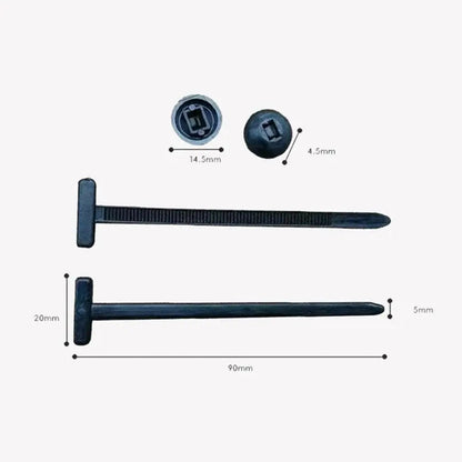 20/50100Pcs Multipurpose Nylon Universal Cable Tie Buckle Nylon Buckle Cable Tie Retainer Heavy Duty Nylon Zip Ties Self-Locking Open Cut Off-Grid
