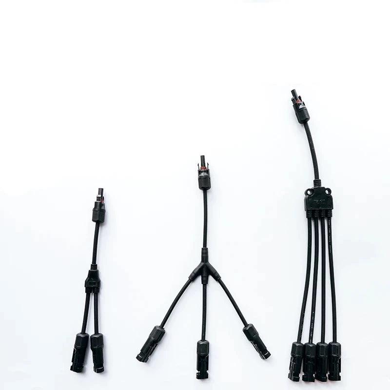 PV connector Y/T type 2/3/4/5/6/7 Way parallel connection solar panel system waterprrof connector Branch Solar Cell Connect Plug