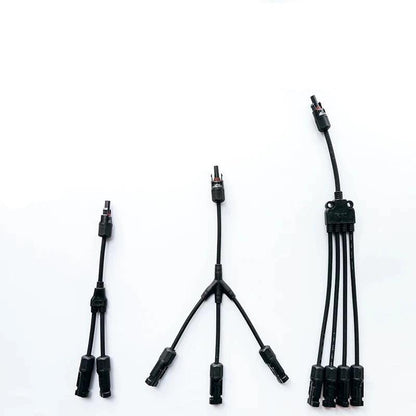 PV connector Y/T type 2/3/4/5/6/7 Way parallel connection solar panel system waterprrof connector Branch Solar Cell Connect Plug Open Cut Off-Grid