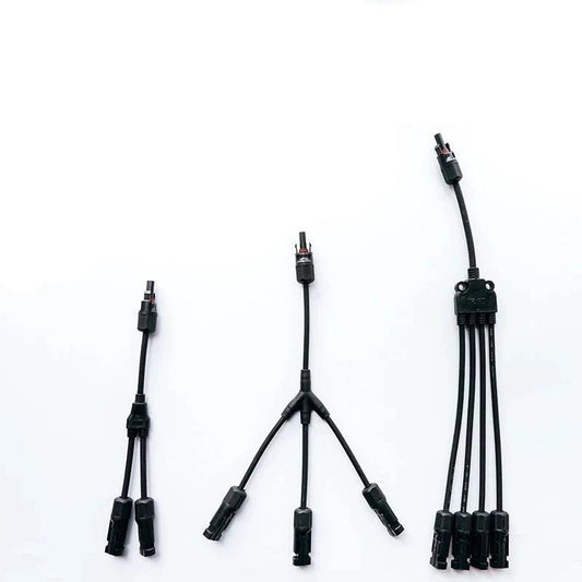 PV connector Y/T type 2/3/4/5/6/7 Way parallel connection solar panel system waterprrof connector Branch Solar Cell Connect Plug