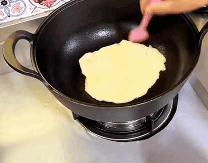 Cast Iron Pot Uncoated And Non Stick wok Casserole kitchen cooking pot cast iron skillet Cookware wok pan fry pan Open Cut Off-Grid