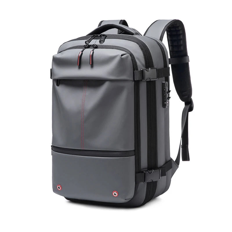 Travel Men 17 inch Laptop Backpack vacuum compression Backpack Business Large Capacity school Backpack expand outdoor backpack Open Cut Off-Grid
