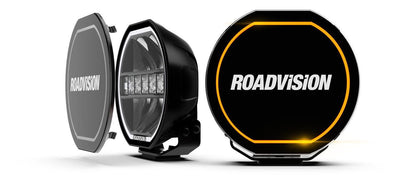 RoadVision 8" LED Driving Light Combo Beam S8 Stealth (PAIR) Inc Harness