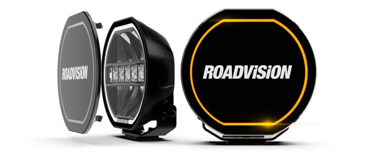 RoadVision 8" LED Driving Light Combo Beam S8 Stealth (PAIR) Inc Harness