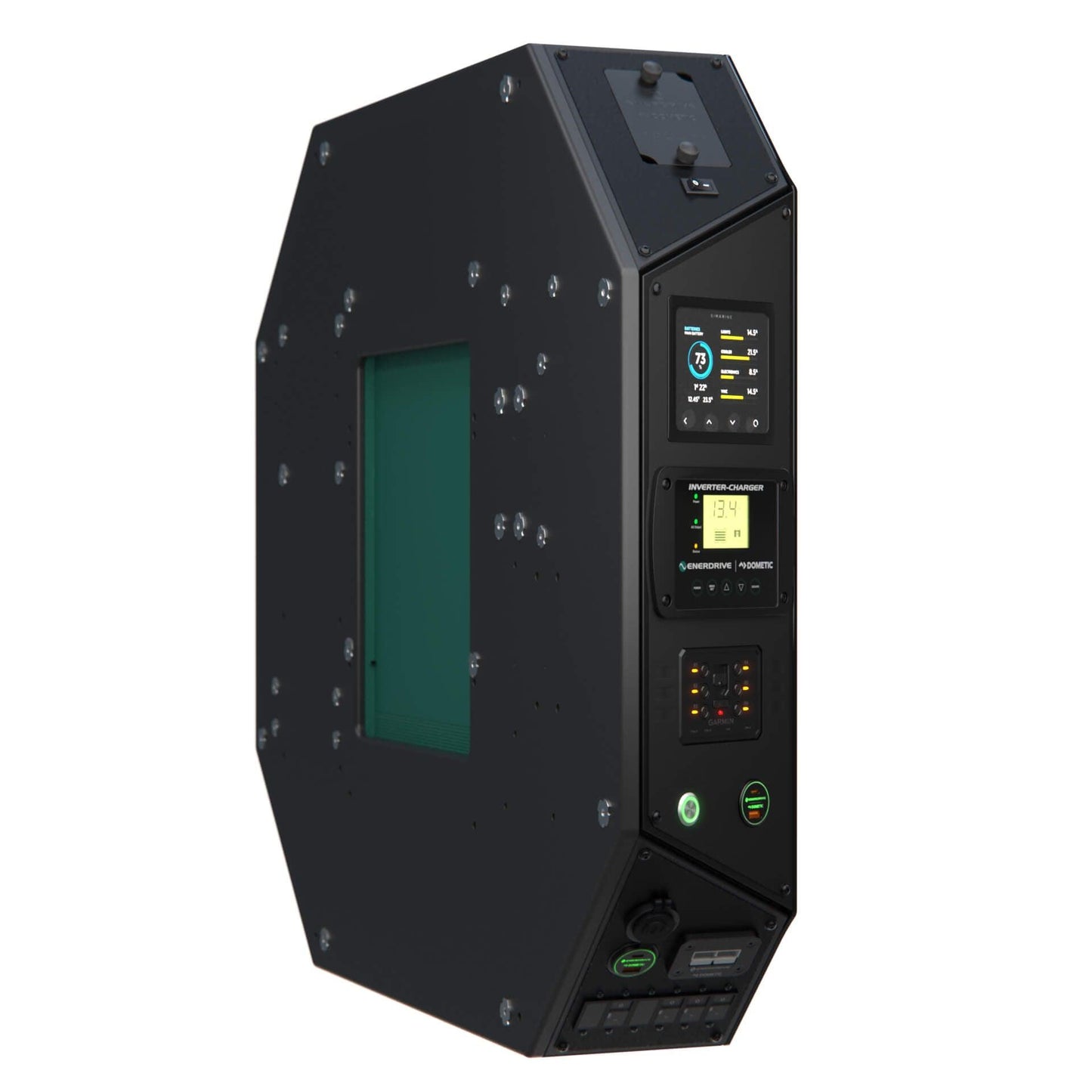 Voyager Digital System LEFT 3000W/100A Inverter-Charger 40DC inc SIMARINE SCQ50
