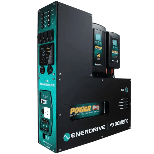 Adventurer System (LEFT) 40AC 40DC 2000X Inc Simarine - Power Systems - Enerdrive Dometic