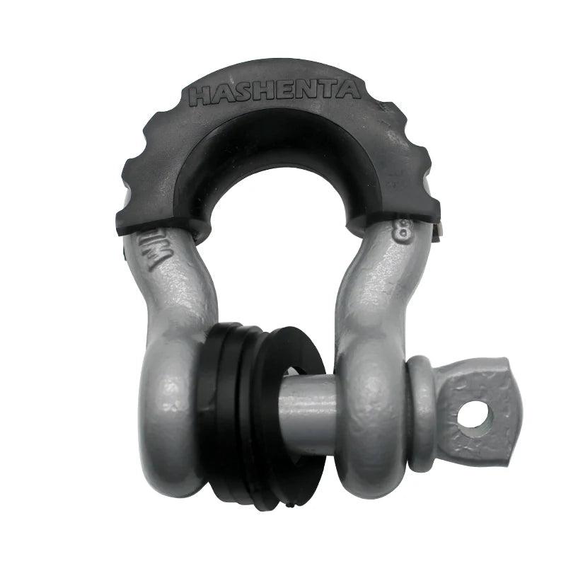 Anti-Rust Bow Shackle 5/8" D-Ring Shackle 42,990lbs Break Strength with Isolator &Washers Kit for Jeep Off-Road Vehicle Recovery Bow Shackle