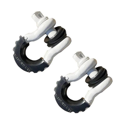 Anti-Rust Bow Shackle 5/8" D-Ring Shackle 42,990lbs Break Strength with Isolator &Washers Kit for Jeep Off-Road Vehicle Recovery Bow Shackle