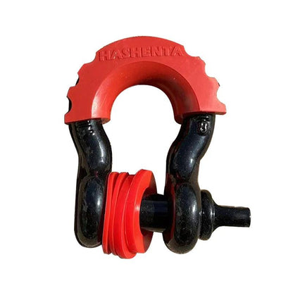 Anti-Rust Bow Shackle 5/8" D-Ring Shackle 42,990lbs Break Strength with Isolator &Washers Kit for Jeep Off-Road Vehicle Recovery Bow Shackle